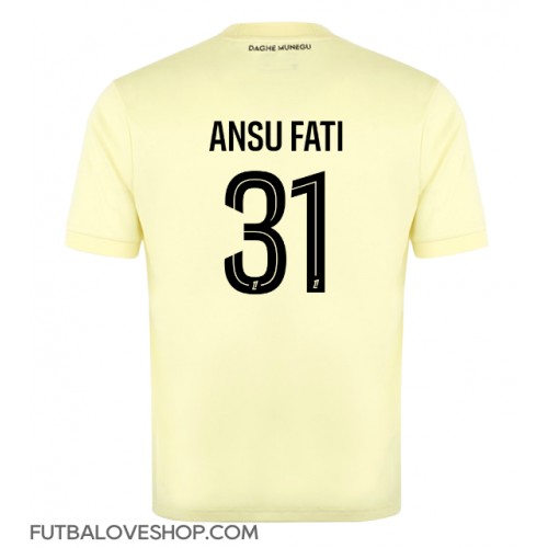 Dres AS Monaco Ansu Fati #31 Tretina 2025-26 Krátky Rukáv